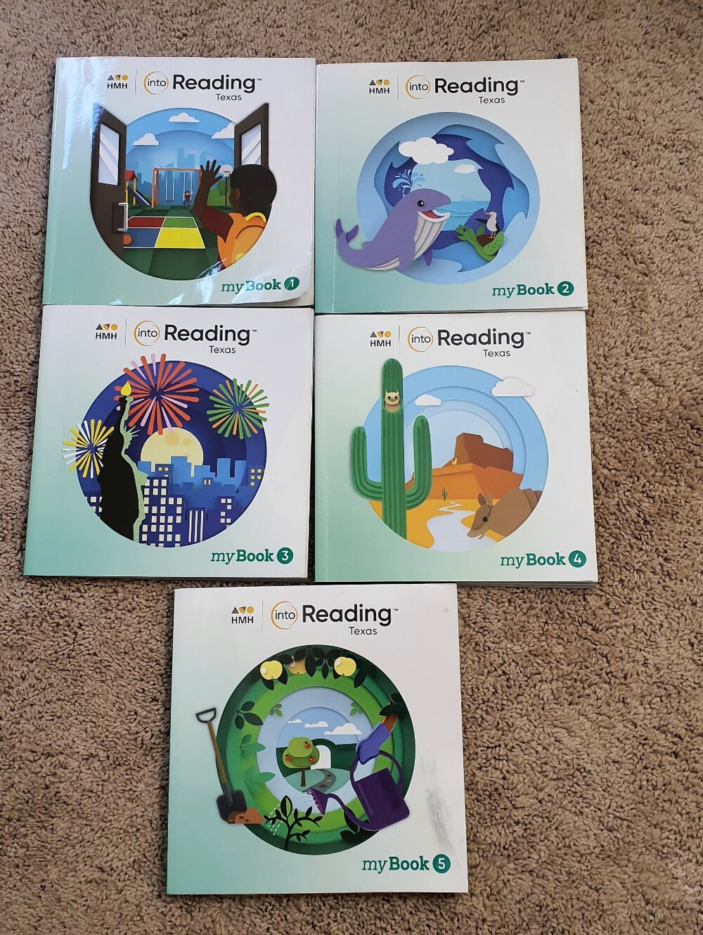 Into Reading Texas MyBook Lot Of 5 Books Grade 1 HMH